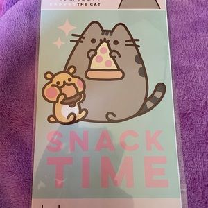 Pusheen the Cat Cheek Snack Time Decal Sticker